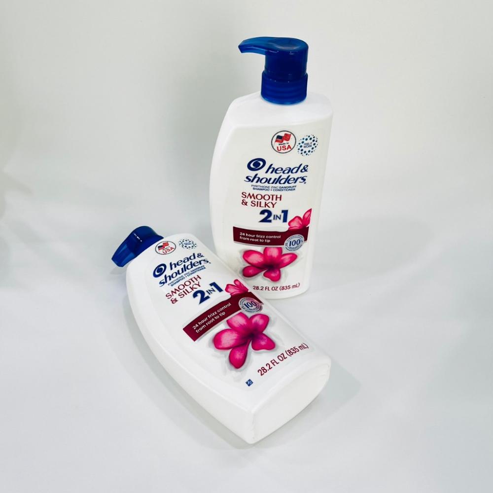 Gội Xả 2in1 Head & Shoulders Smooth Silky Chai 835ml siêu thị mena
