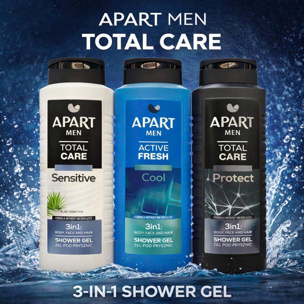 Gel Tắm Nam Apart CSTD 3in1 Chai 500ml siêu thị mena