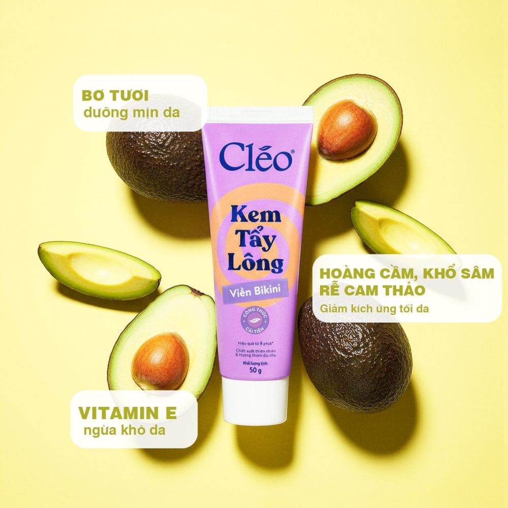 Kem Tẩy Lông Bikini Cleo Hũ 50g siêu thị mena