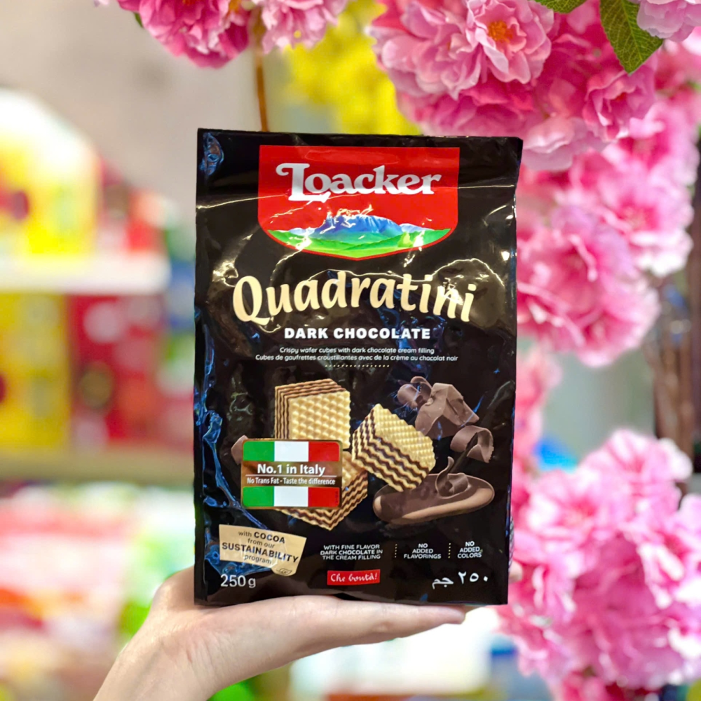 Bánh Xốp Loacker Quadratini Chocolate
