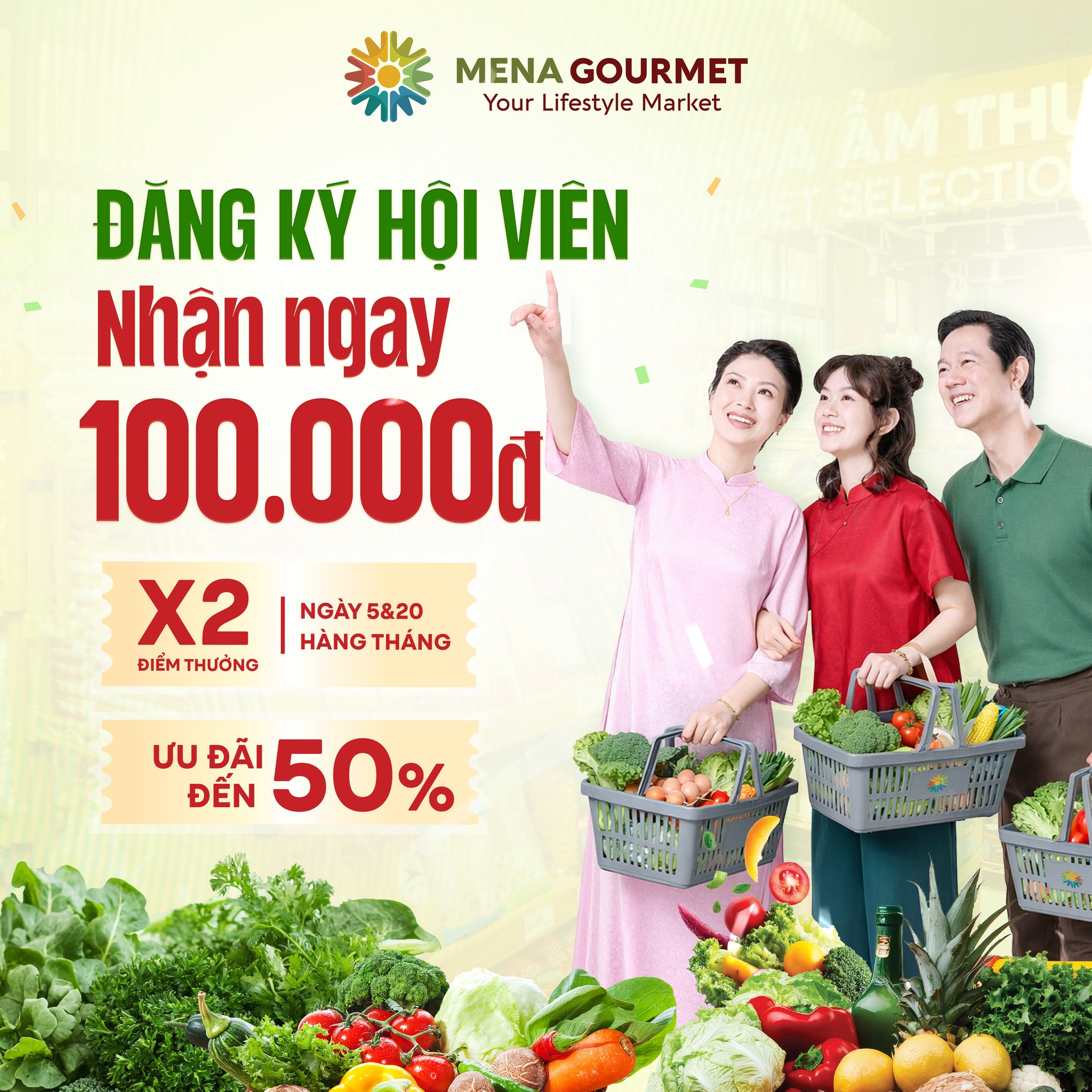 Định Danh Thành Viên - Mở Vạn Đặc Quyền Tại Mena Gourmet
