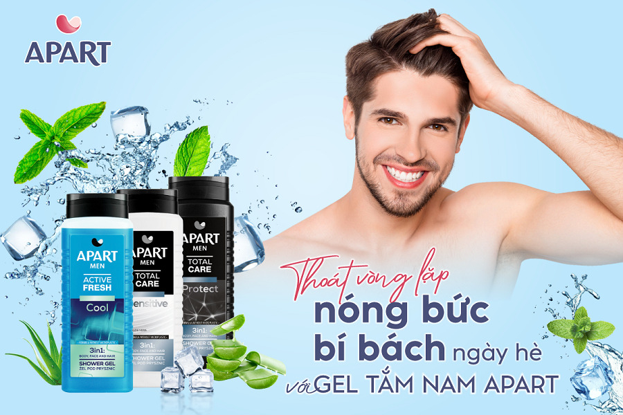 mua Gel Tắm Nam Apart CSTD 3in1 Chai 500ml
