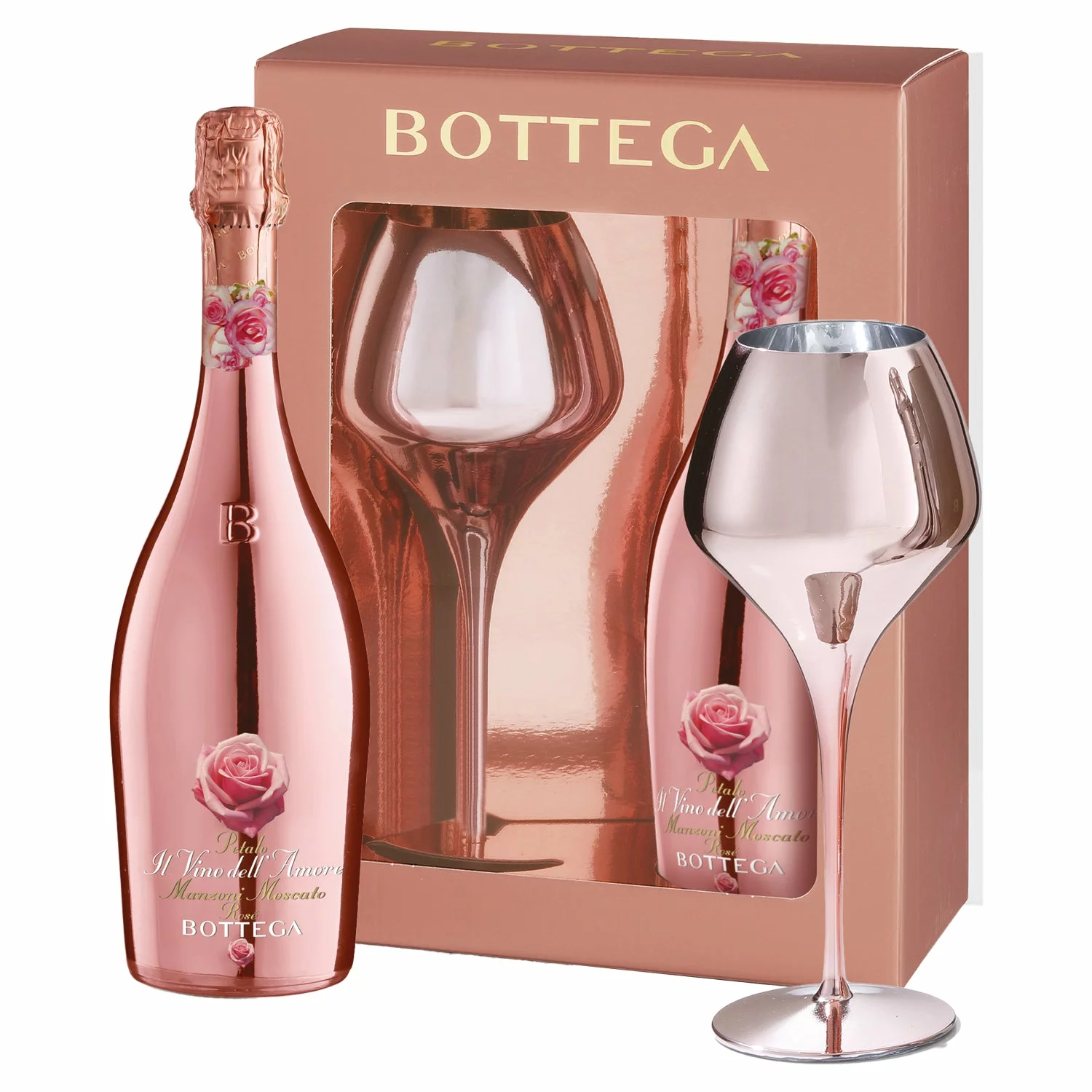 Rượu Vang Nổ Bottega Rose Gold Chai 750ml