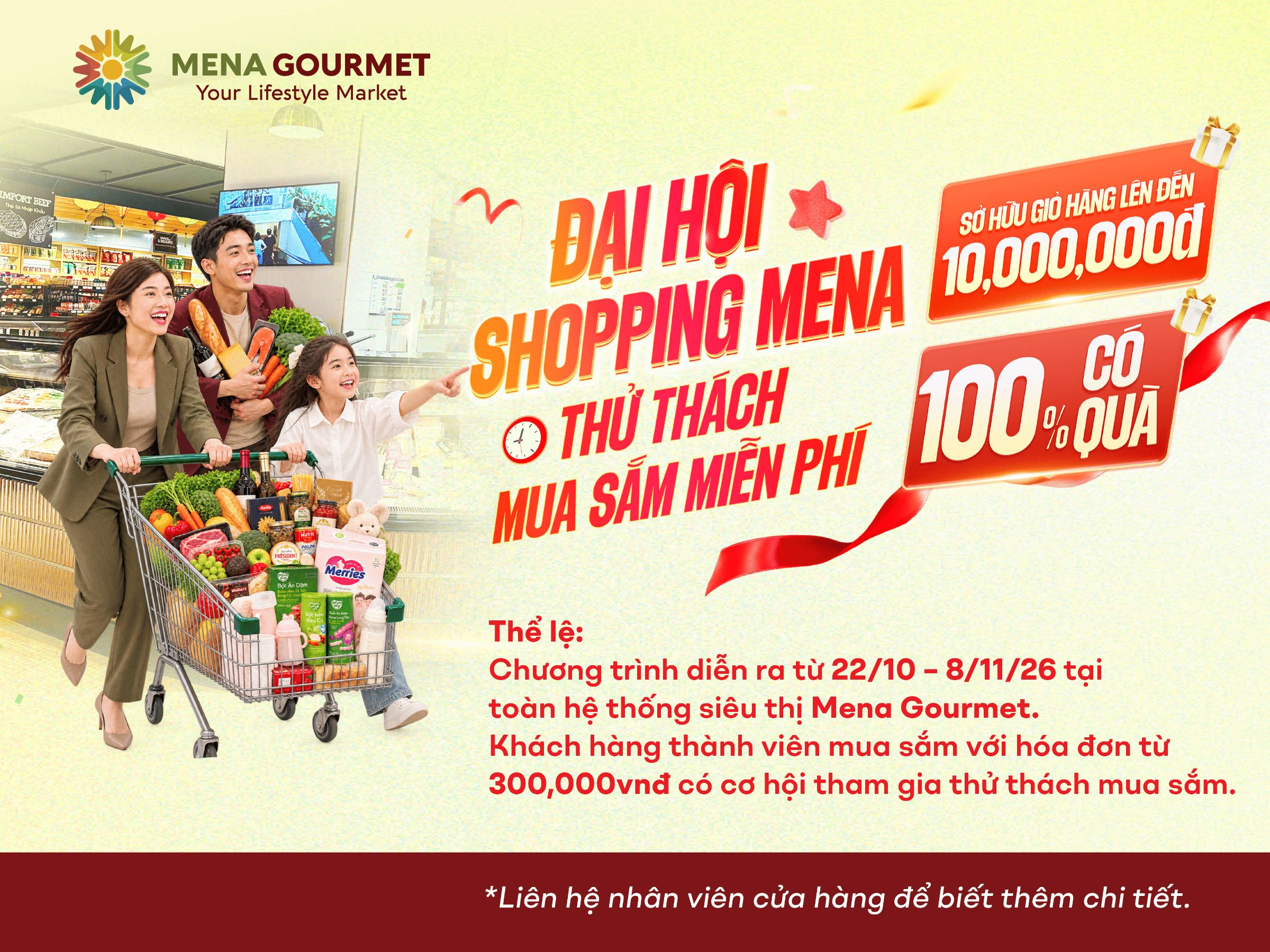 THỬ THÁCH MUA SẮM MENA - CƠ HỘI SỞ HỮU GIỎ HÀNG LÊN ĐẾN 10 TRIỆU