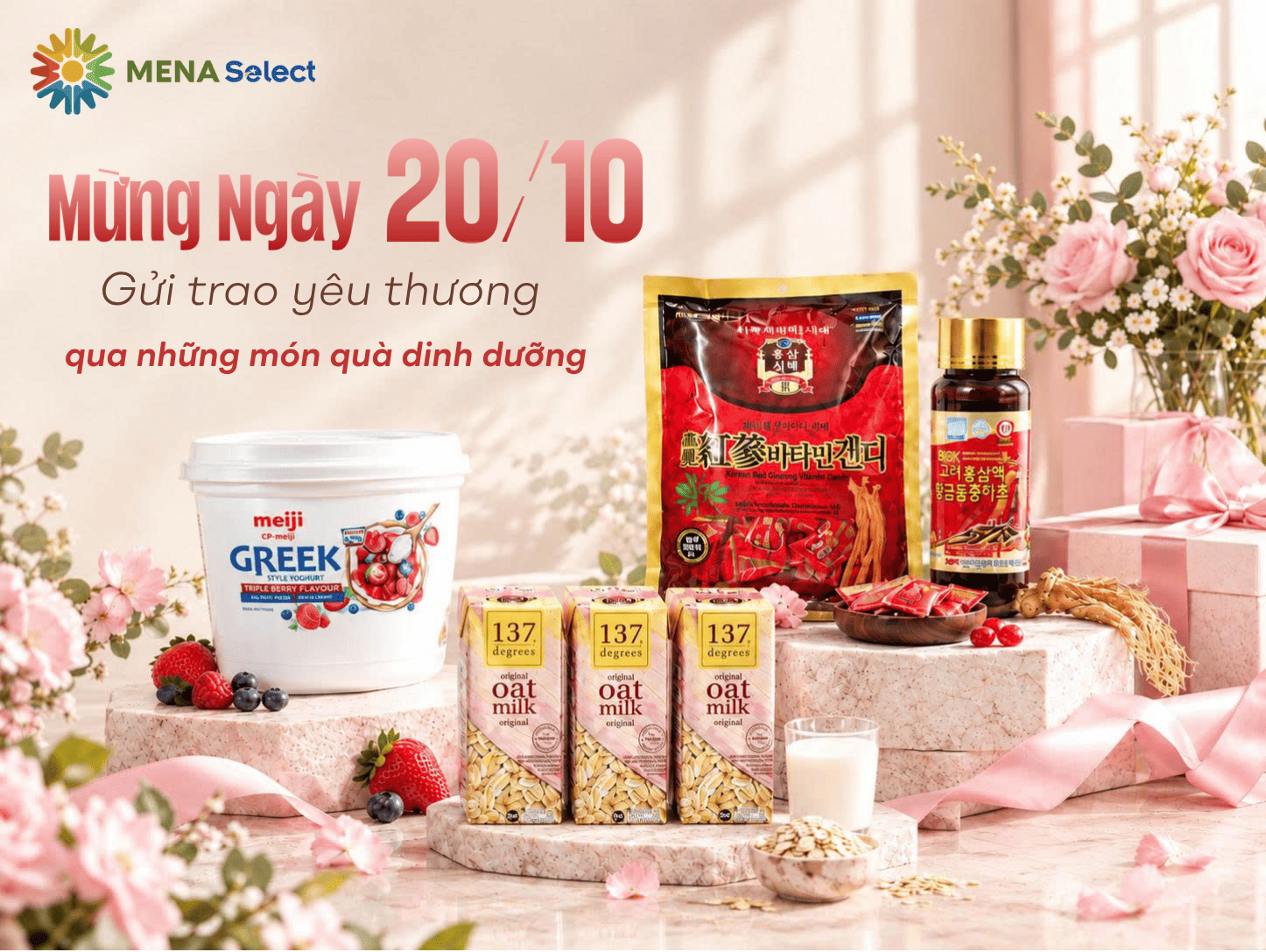 Mừng Ngày 20/10: Gửi Trao Yêu Thương Qua Những Món Quà Dinh Dưỡng