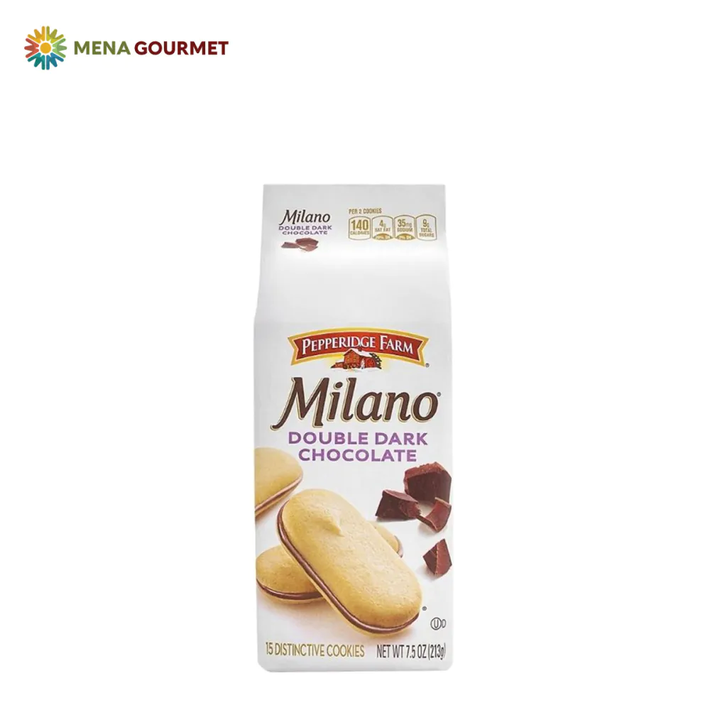 Bánh Quy Kẹp Pepperidge Farm Milano Double Sôcôla Đen Gói 213g