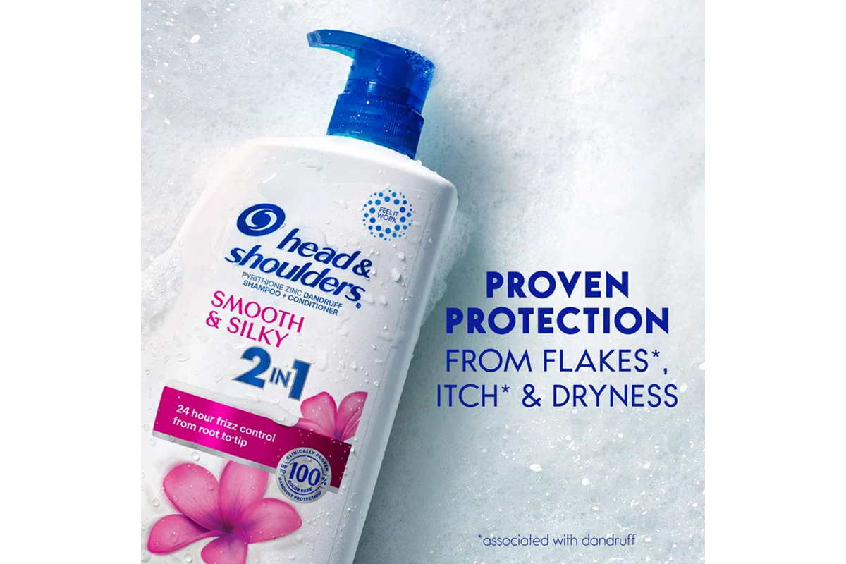 Gội Xả 2in1 Head & Shoulders Smooth Silky Chai 835ml
