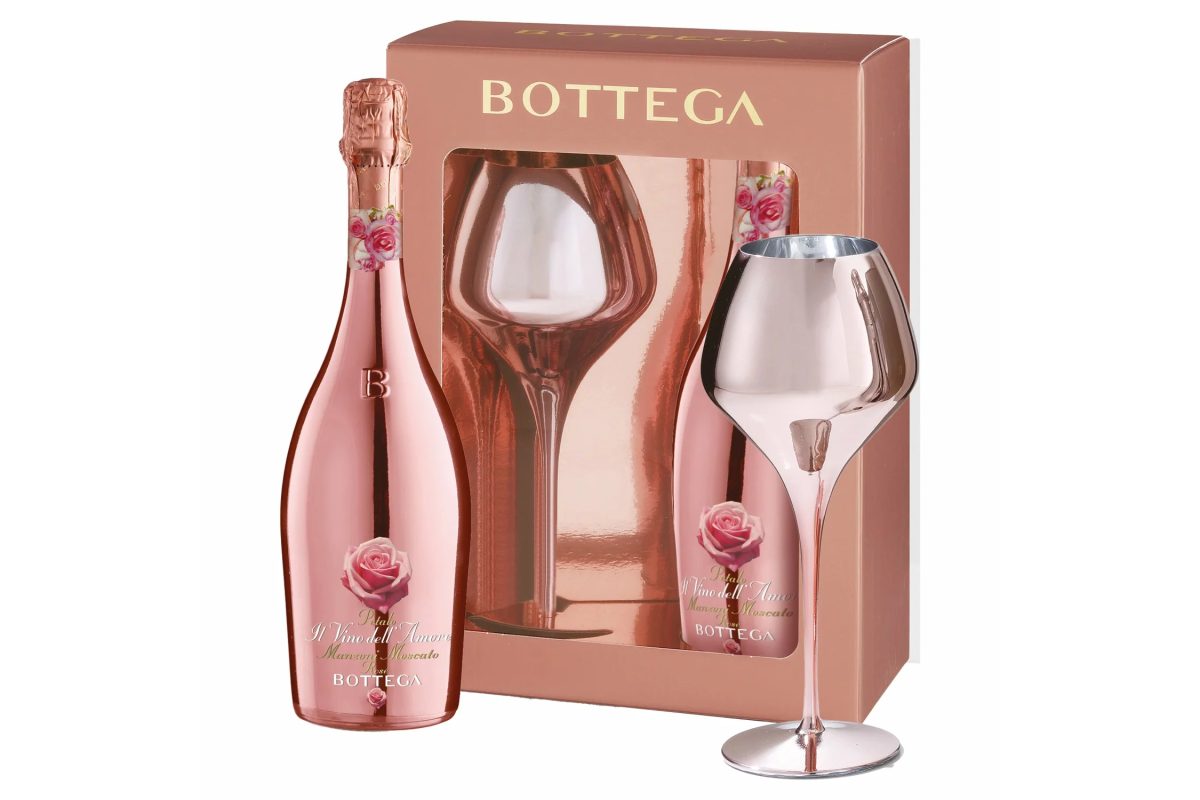 Rượu Vang Nổ Bottega Rose Gold Chai 750ml