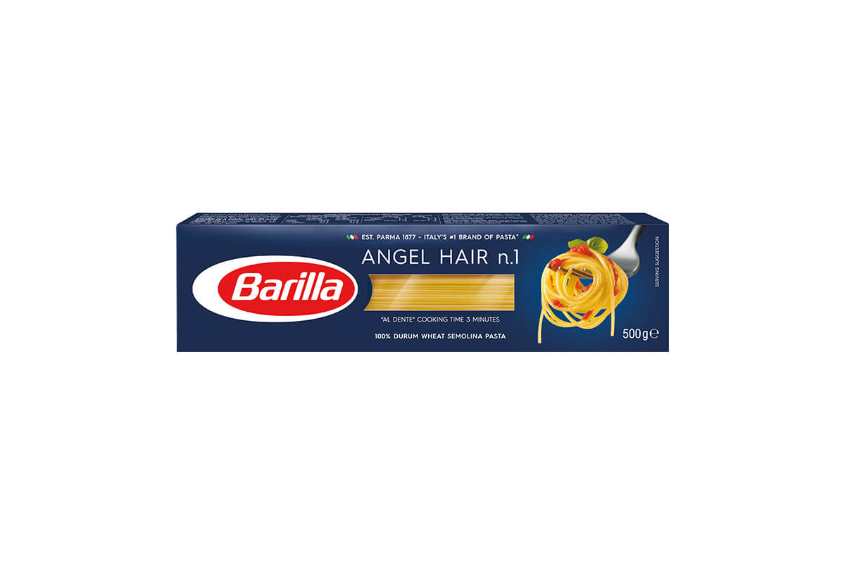 Mì Spaghetti Sợi Hình Ống Angel Hair Barilla Hộp 500g