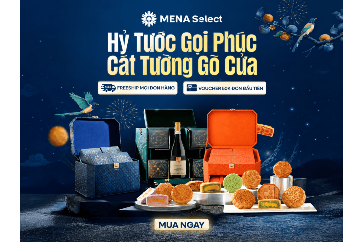 Set Bánh Trung Thu Cao Cấp Tại Mena Select - Chiết Khấu Đến 15% 