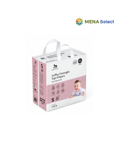 Bỉm tã dán đêm Applecrumby Airplus Overnight Mini Tape size S – 23 miếng (3 – 6kg)