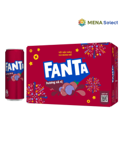 Thùng 24 Lon Nước Ngọt Xá Xị Fanta Lon 320ml