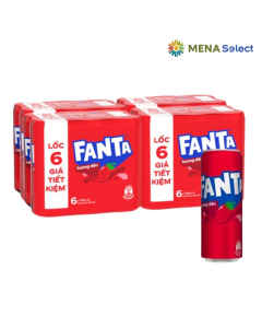 Thùng 24 Lon Nước Ngọt Fanta Dâu 320ml