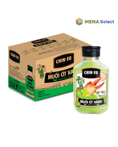 Thùng 12 Chai Xốt Muối Ớt CHIN-SU Xanh 200g