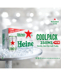 Thùng 24 Lon Bia Heineken Silver 250ml