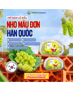 Nho Mẫu Đơn H&agrave;n Quốc Hộp 450g