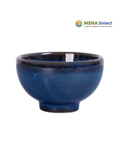 Saphir-Ly Trà 7x4.3cm Xanh Viền Nâu