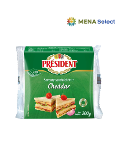 Phô Mai Lát Cheddar President 10 Miếng 200g