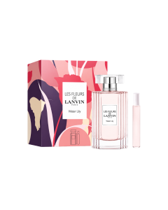 Bộ quà tặng nước hoa Lanvin Les Fleurs Water Lily EDT chai 50ml kèm chai nước hoa mini 7.5ml
