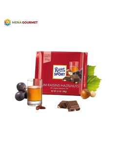 Sôcôla Sữa Ritter Sport Rum, Nho Khô, Hạt Phỉ 100g