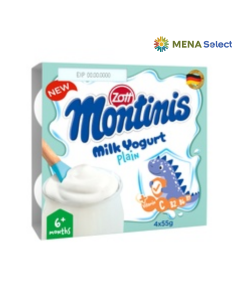 Vỉ 4 Hủ Sữa Chua Zott Montinis Vị Nguyên Bản 55g