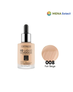 Kem nền kiềm dầu Catrice HD Liquid Coverage Foundation 008 Fair Beige 30ml