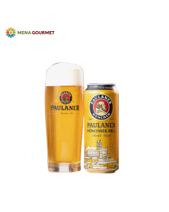 Bia Paulaner Münchner Hell Sleek Lon 500ml
