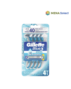 Dao Cạo Râu Blue3 Mát Lạnh Gillette Vỉ 4C