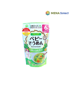 Mì ăn dặm Hakubaku Baby Somen 5 vị rau củ gói 100g