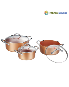 Bộ 3 Nồi SC Tráng Men Đáy Từ 16-20-24cm
