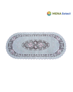 Khăn Bàn Salon Oval Hoa Mai 40x92cm