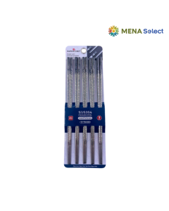 Vỉ 5 Đũa Inox 304 Đầu Vu&ocirc;ng Sọc M&agrave;i SC_TB6402B