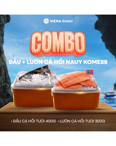 Combo Đầu Cá Hồi Tươi 400g + Lườn Cá Hồi Tươi 300g