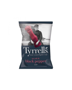 Snack Khoai Tây Tyrrells Muối Biển Tiêu Đen Gói 40g