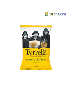 Snack Khoai Tây Tyrrells Cheddar Mature Lá Thơm Gói 150g