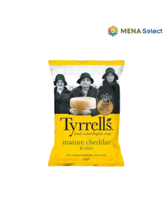 Snack Khoai Tây Tyrrells Cheddar Mature Lá Thơm Gói 150g