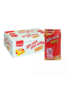 Thùng 25 Gói Xúc Xích Tiệt Trùng Heo Vissan 160g