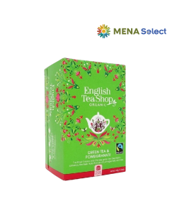 Trà Organic English Tea Shop Green Tea & Pomegranate Hộp Giấy 20x2g