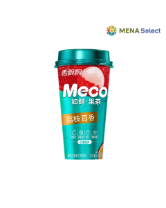 Trà trái cây Meco vị vải chanh leo ly 400ml