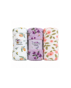 Khăn tắm họa tiết hoa nhỏ WDQ-90068 35x75cm
