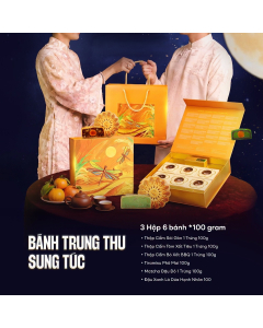 Bánh Trung Thu Savoure Sung Túc 3 Hộp 6x100gr