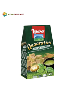 Bánh Xốp Loacker Quadratini Matcha Green Tea Gói 110g