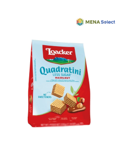 Bánh Xốp Loacker Less Sugar Quadratini Hạt Phỉ Gói 110g