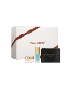 Bộ quà tặng Dolce & Gabbana tẩy tế bào chết môi 9g + dưỡng môi 7ml + túi