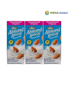 Sữa Hạt Hạnh Nhân Nguyên Chất Không Đường Almond Breeze Lốc 3x180ml