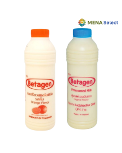 Combo 2 Chai Sữa Chua Uống Lên Men Hương Tự Nhiên Và Cam Betagen Chai 700ml