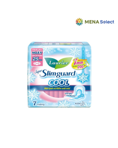 Băng vệ sinh Laurier Cool Siêu Mỏng Cánh 25cm Gói 7 Miếng