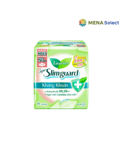 Băng Vệ Sinh Laurier Kháng Khuẩn Siêu Mỏng Cánh Gói 14 Miếng