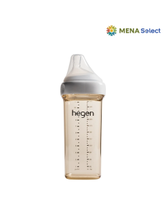 Bình Sữa Hegen PPSU 330ml Núm Ti Trên 6 Tháng Trắng
