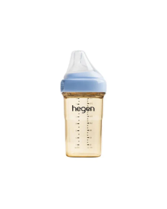 Bình Sữa Hegen PPSU 240ml Núm Ti 3-6M Xanh Dương